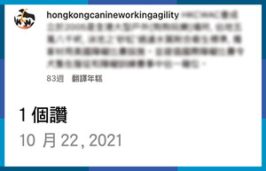 「香港犬隻工作及障礙賽事會」（#9）的社交平台已近2年沒有更新。