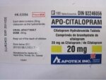 Recall of Apo-Citalopram Tab 20mg